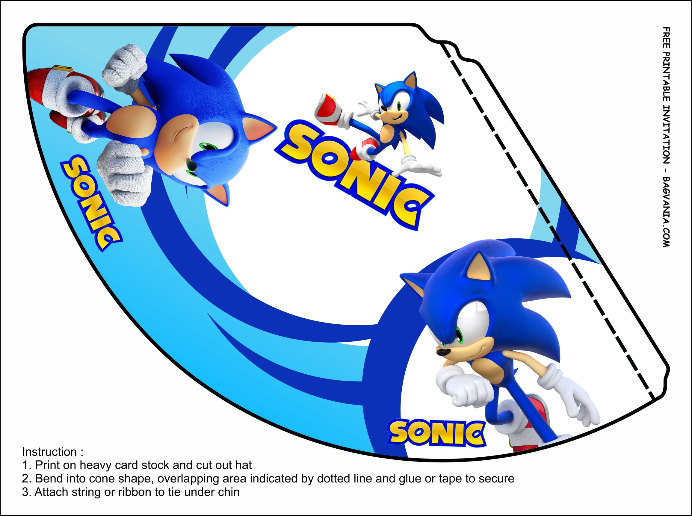 Free Sonic The Hedgehog Party Printables Printable Templates