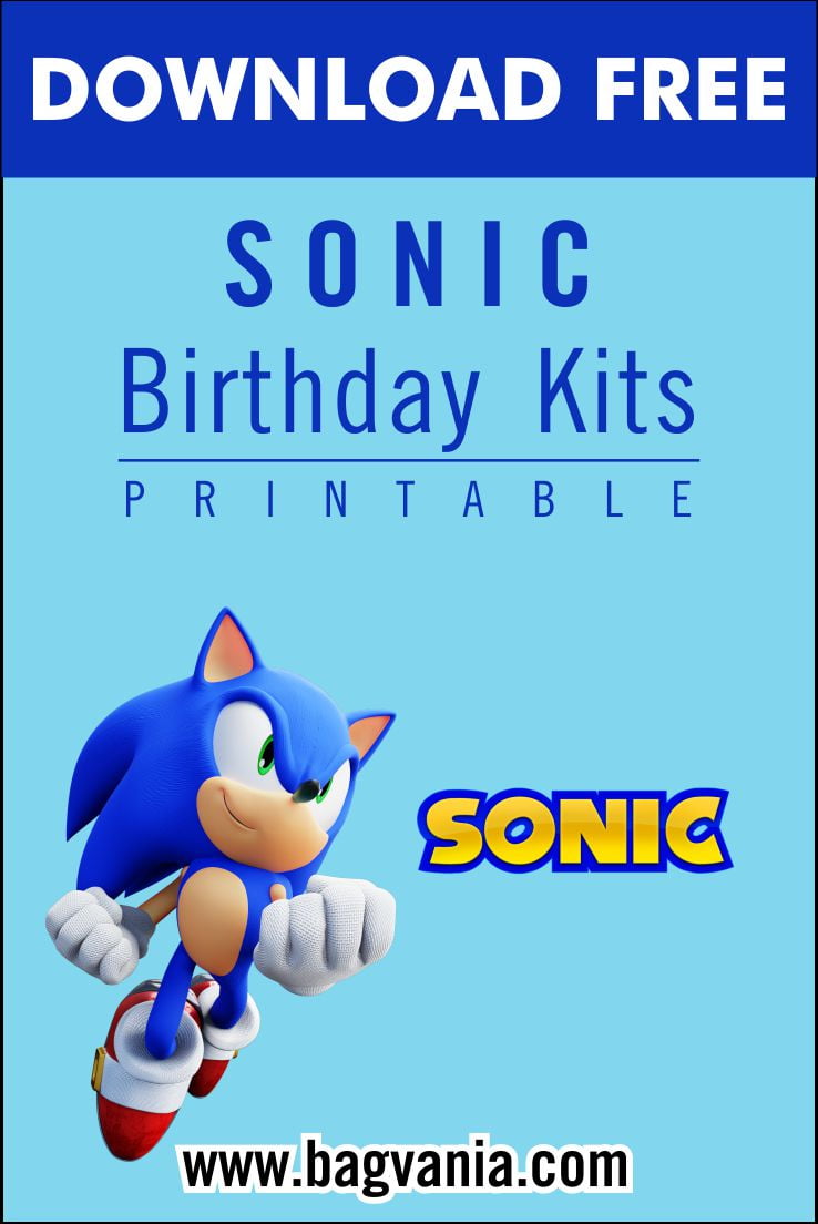 Free Sonic Party Printables Printable World Holiday