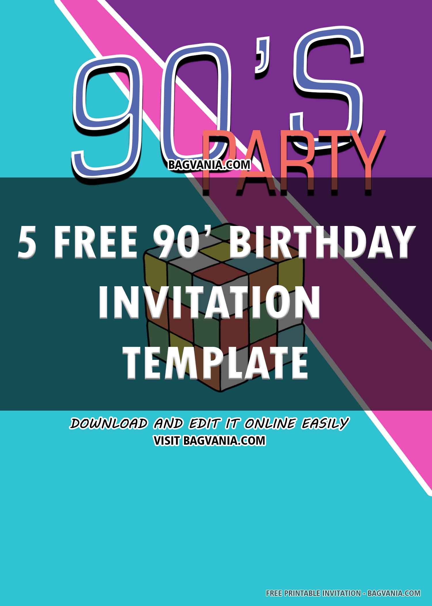 15 Cheap Birthday Party Ideas FREE Printable Birthday Invitation