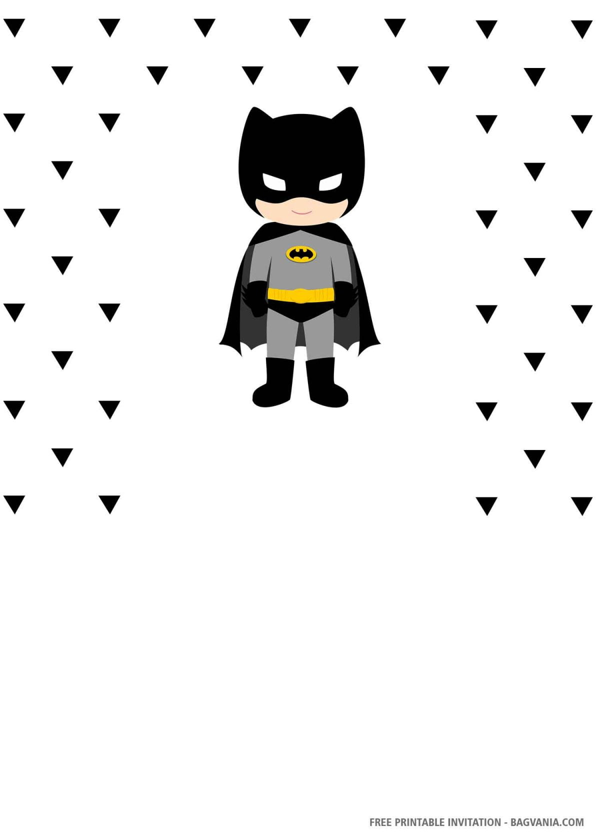 Batman Birthday Card Template