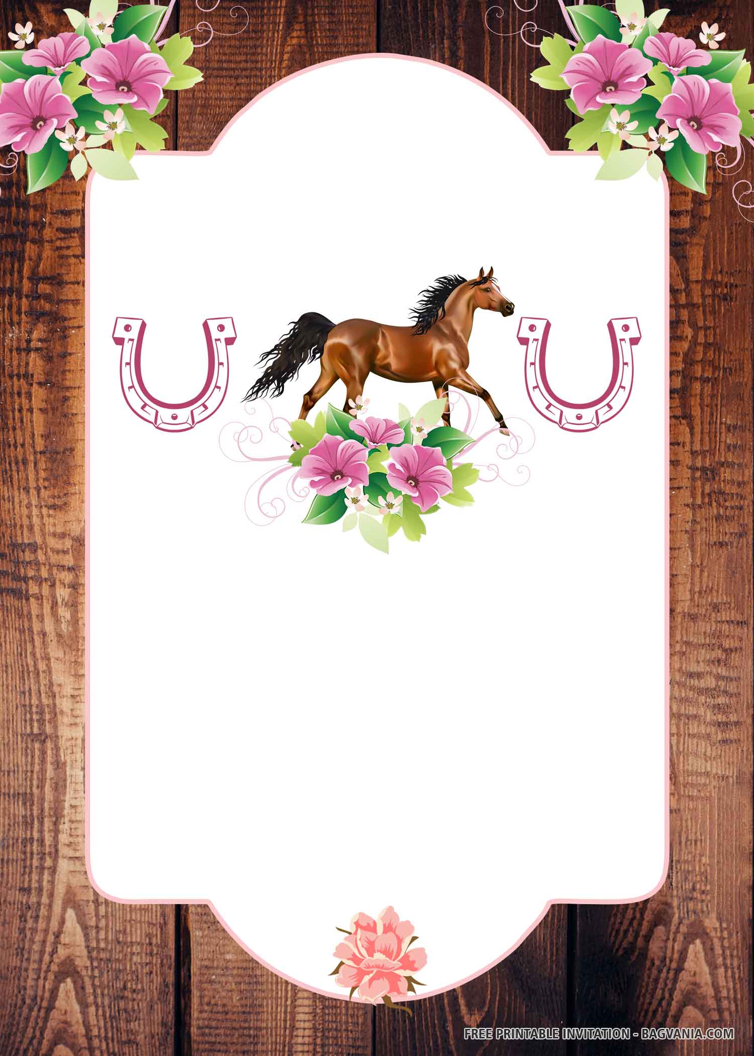 free-printable-pink-horse-birthday-invitation-templates-free