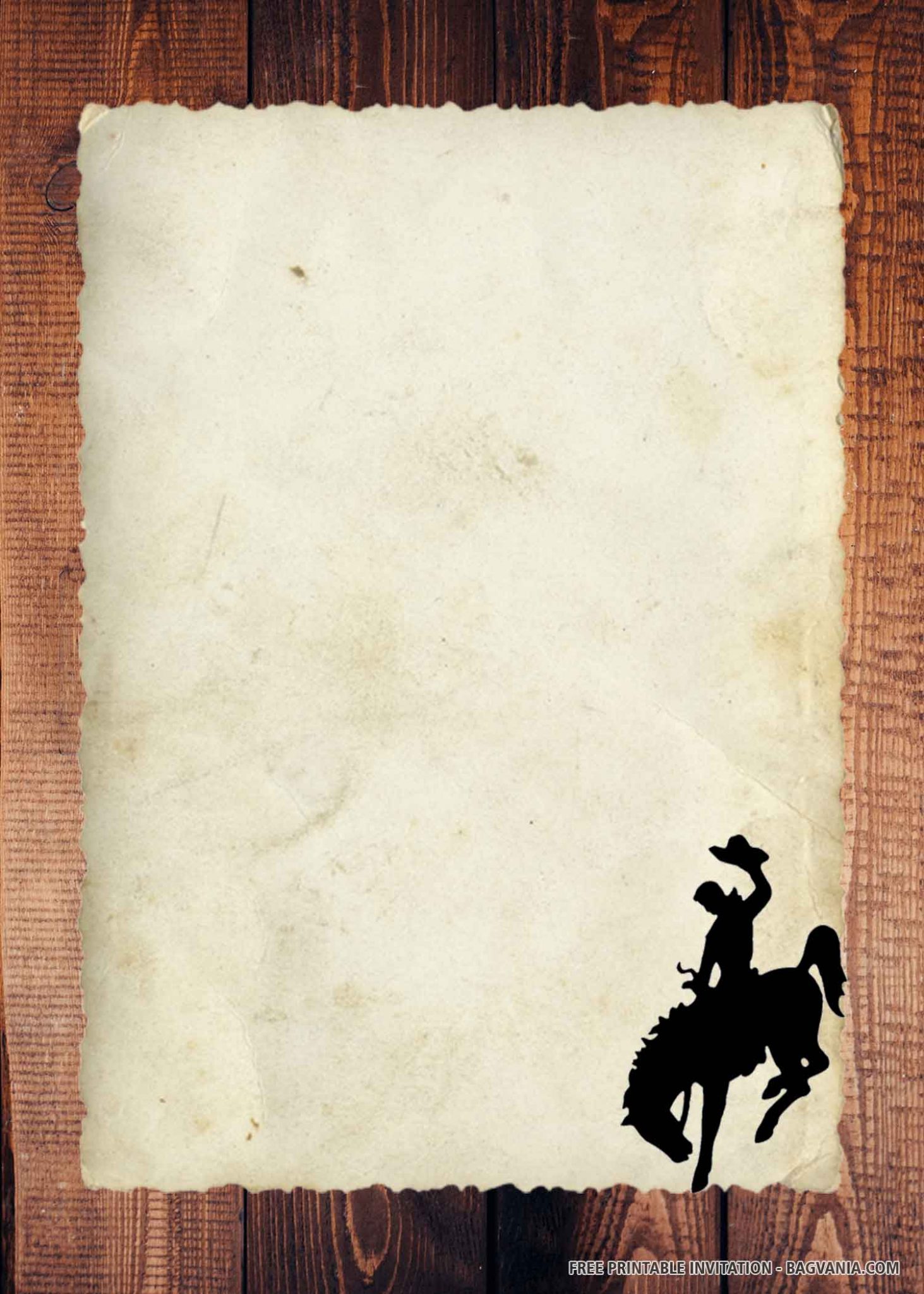 (FREE PRINTABLE) Cowboy Birthday Invitation Templates FREE