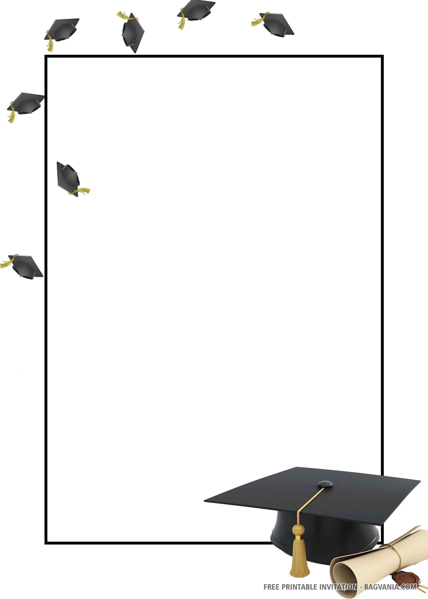 Template For Graduation Invitation