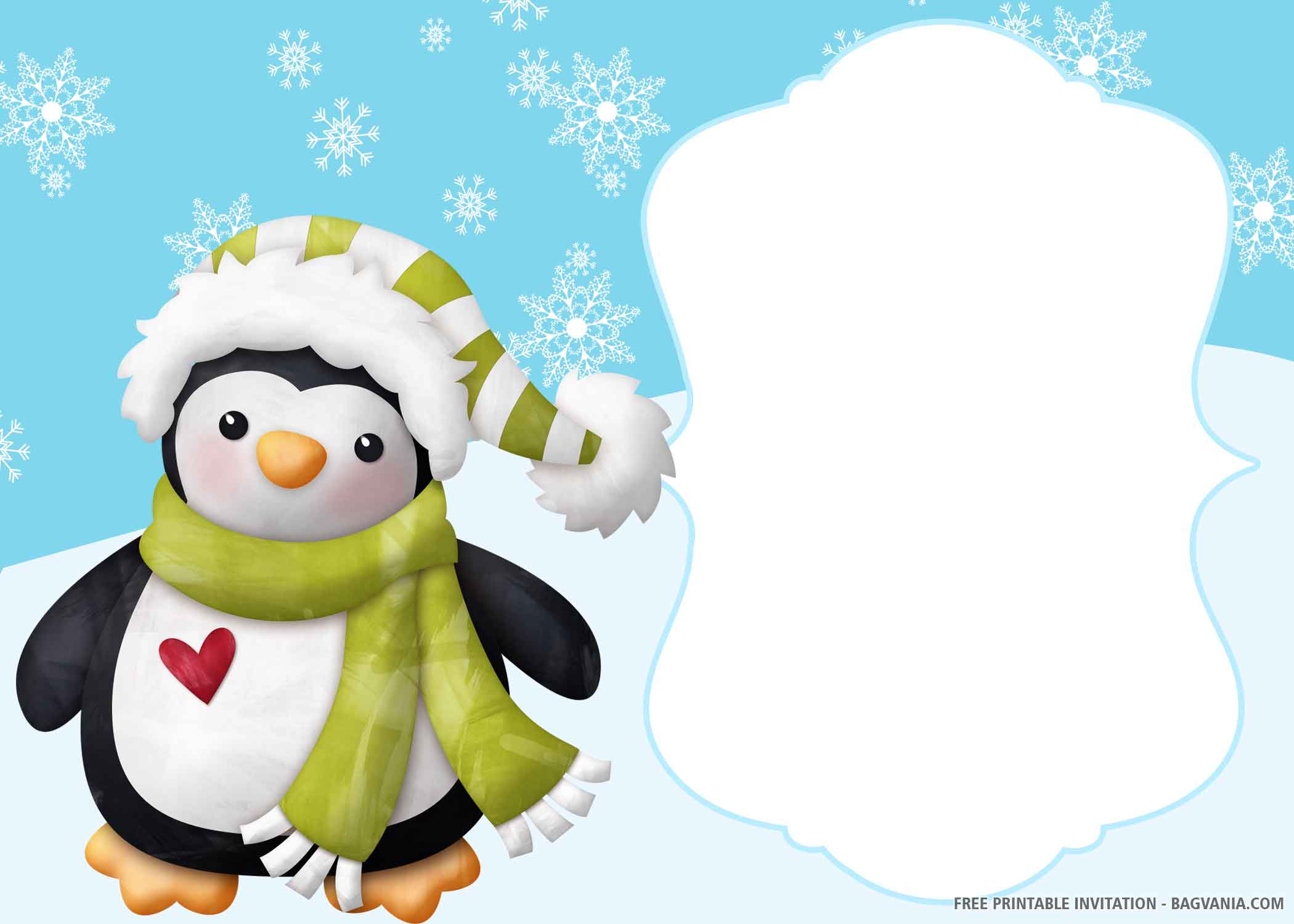 Free Printable Penguin Birthday Invitation Templates Free Printable Birthday Invitation Templates Bagvania