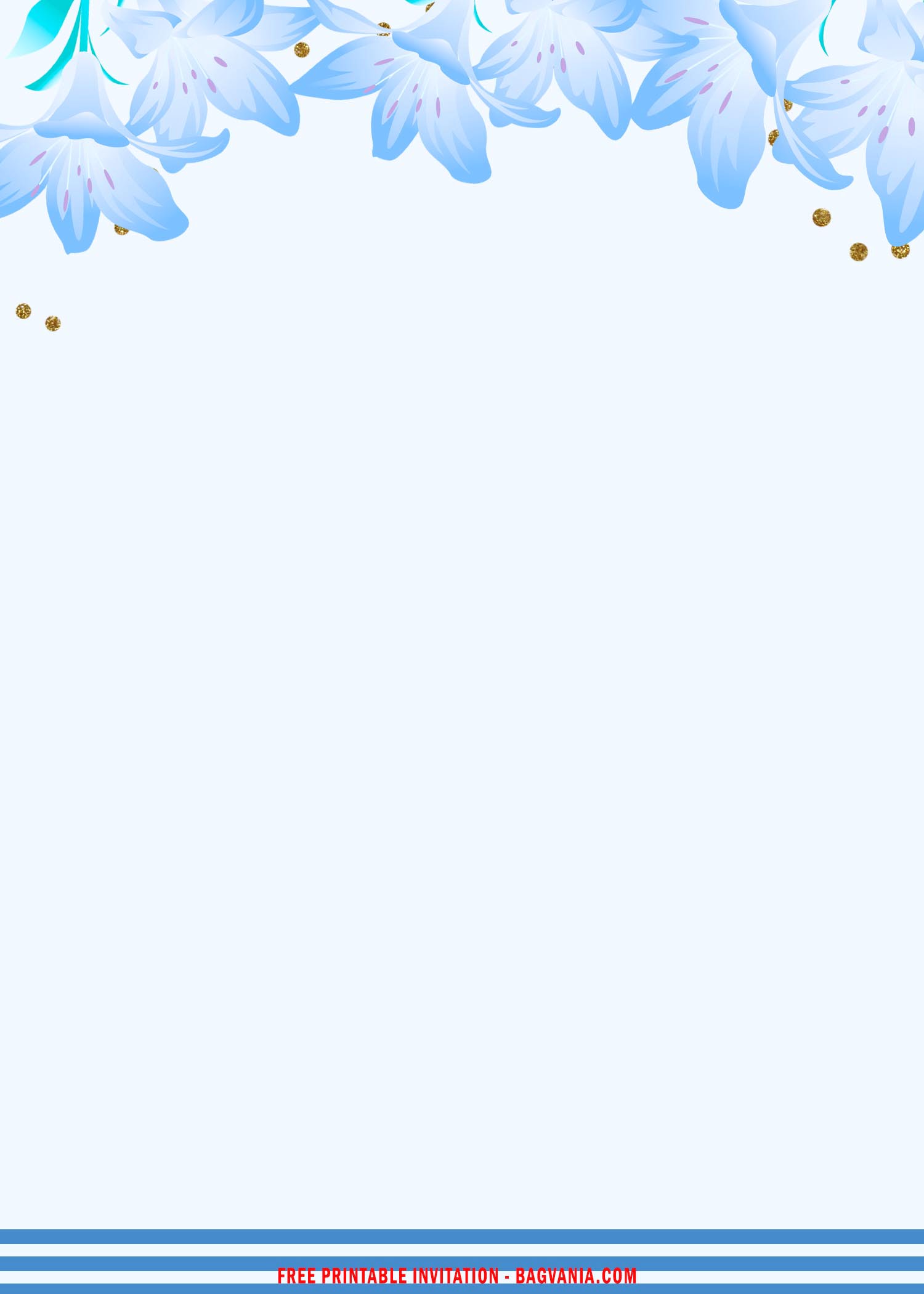 baby blue invitations