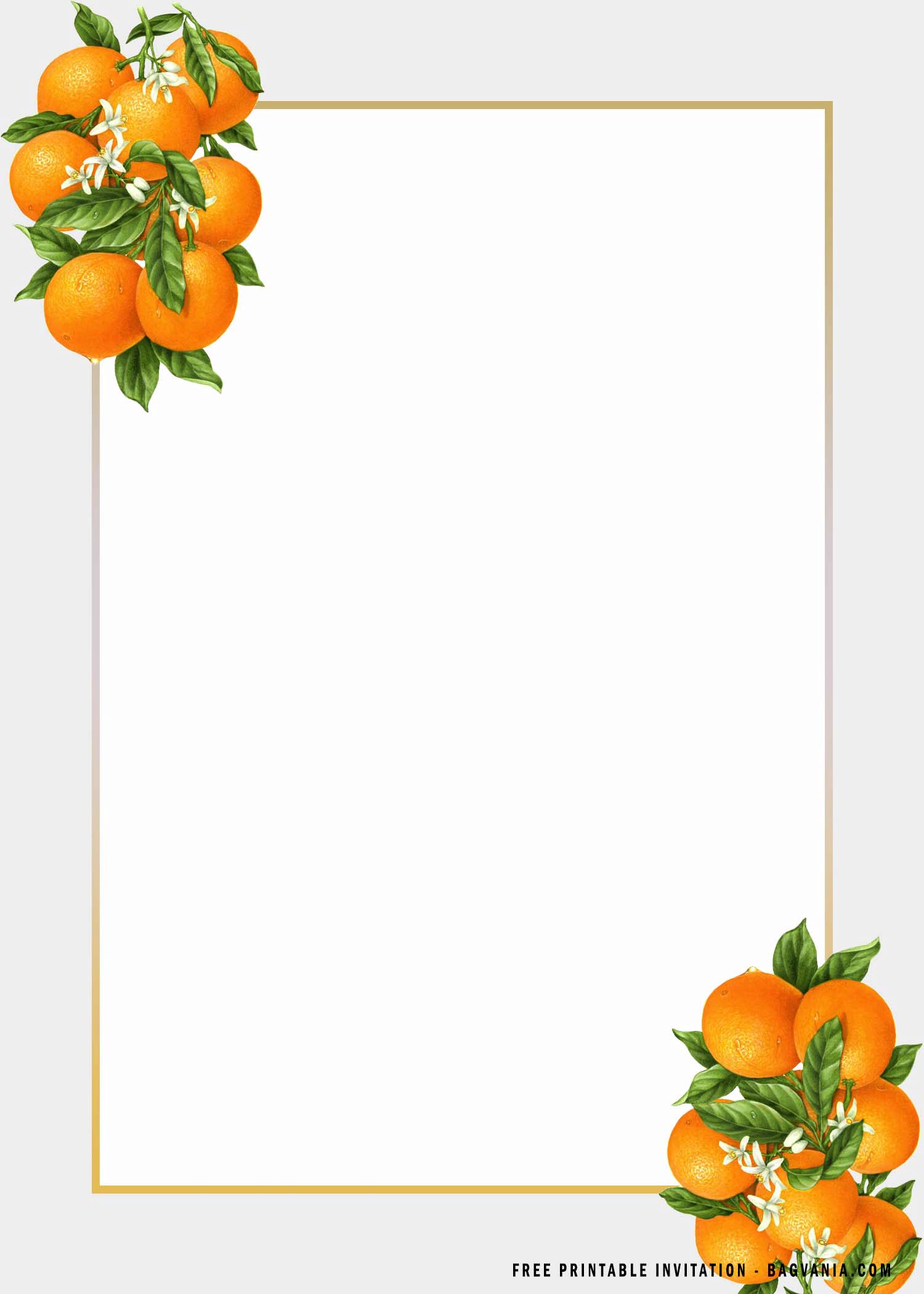 Citrus baby shower shop invitations