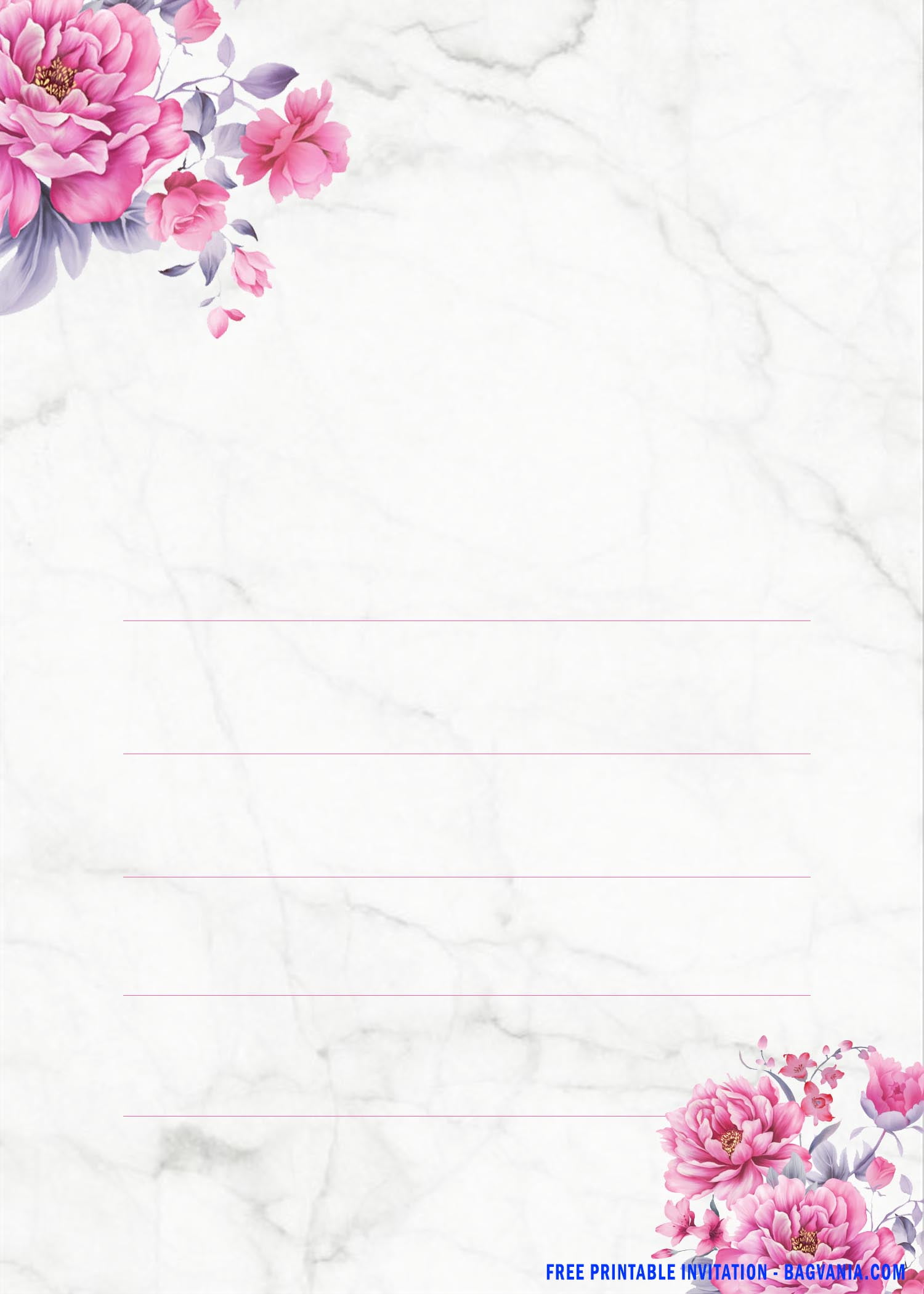 Floral Word Template from www.bagvania.com