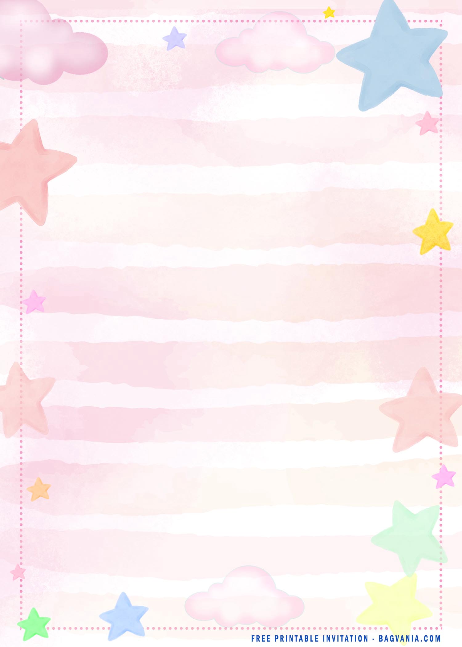 twinkle twinkle little star invitation free