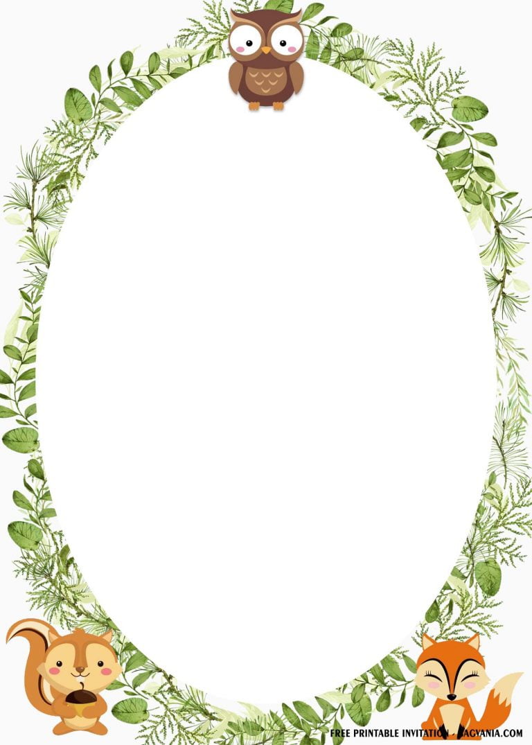 Free Printable Woodland Baby Shower Templates
