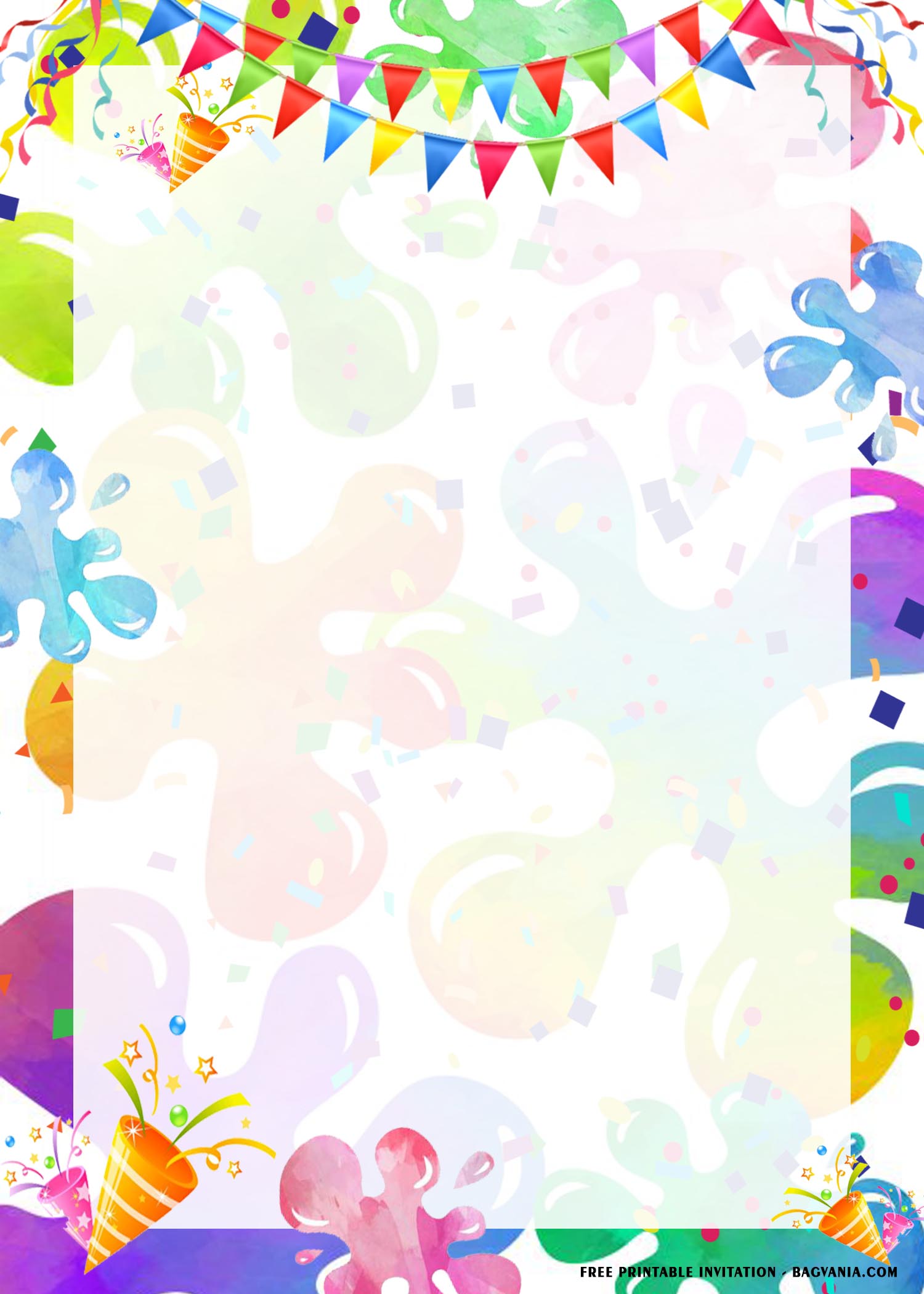 Free Printable Slime Birthday Party Invitation Templates Free Printable Birthday Invitation Templates Bagvania