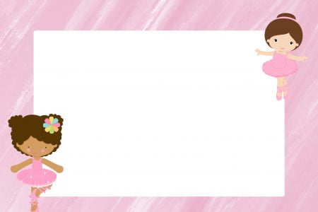 ballerina baby shower invitations free