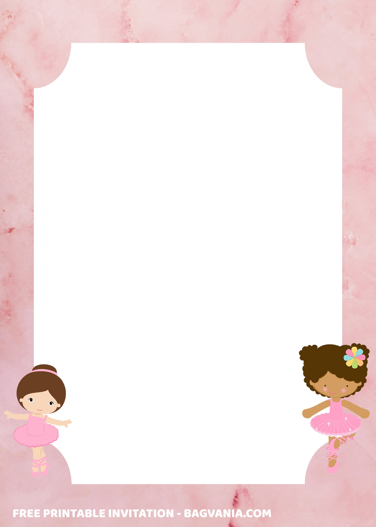 ballerina baby shower invitations free