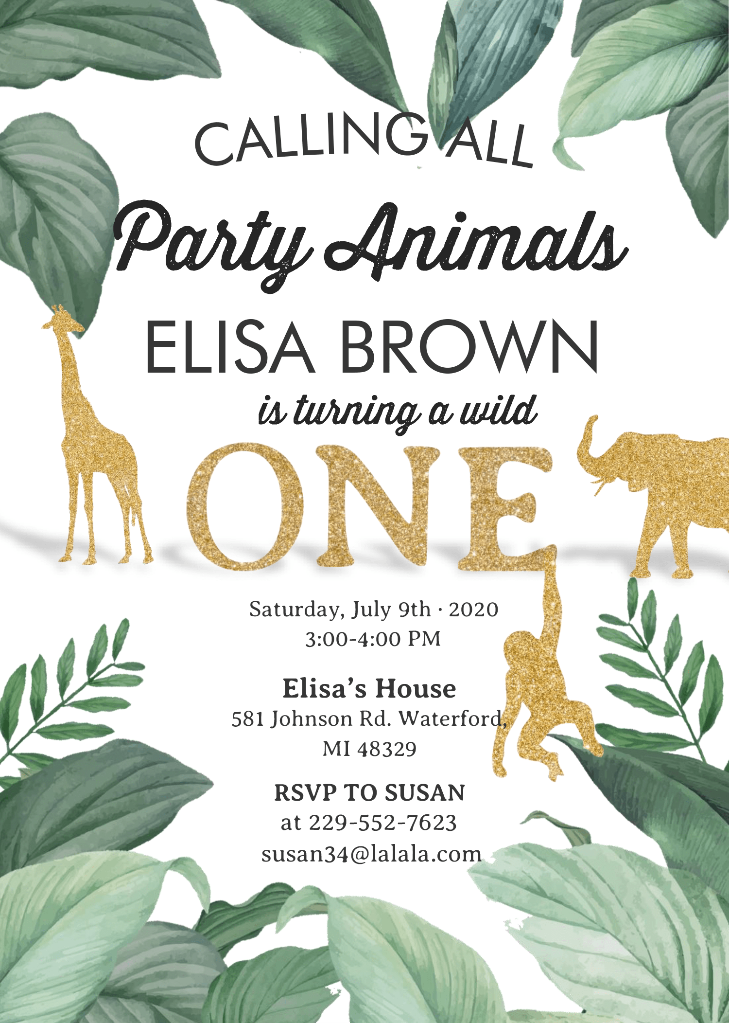 Wild One Invitation Templates Editable With MS Word FREE Printable