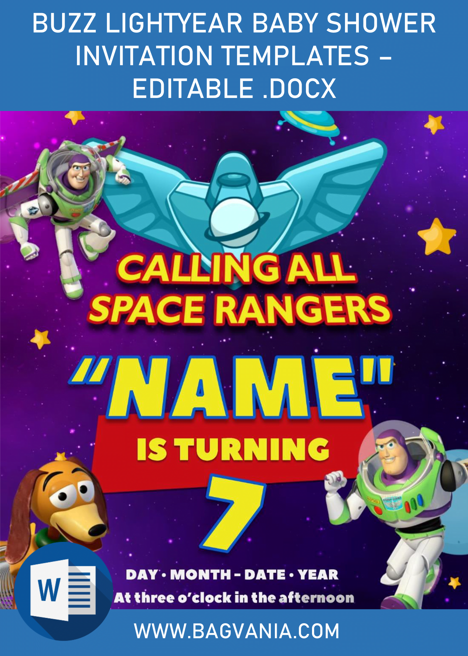 Buzz Lightyear Baby Shower Invitation Templates Editable Docx Free Printable Birthday Invitation Templates Bagvania