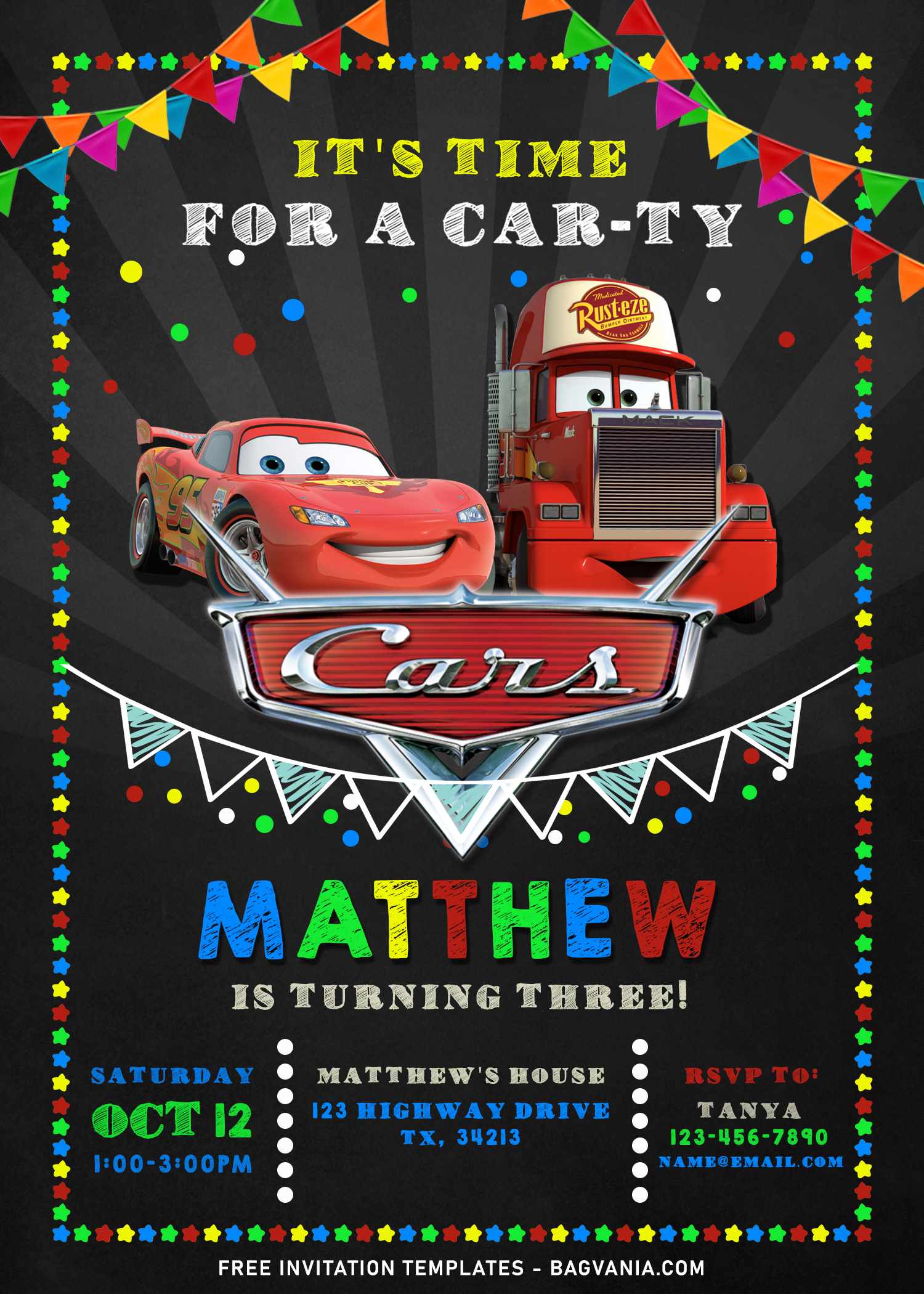 editable-cars-invitation-template