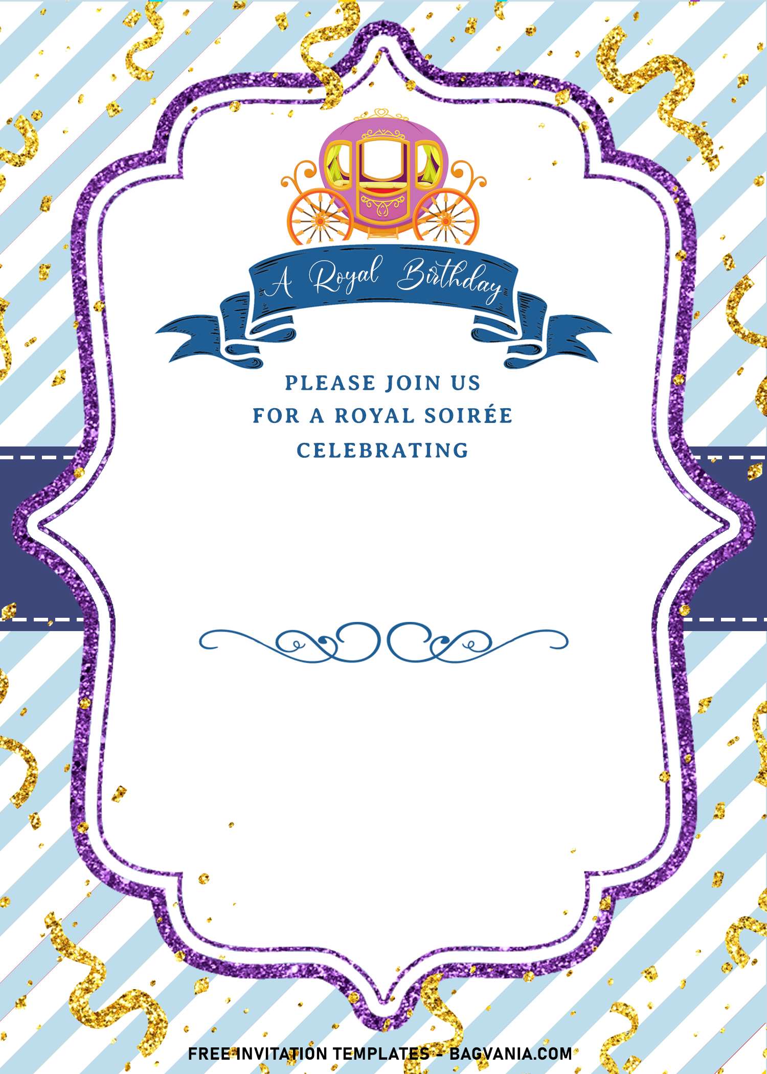 Download 8 Royal Birthday Invitation Templates For Your Kids Upcoming Birthday Party Free Printable Birthday Invitation Templates Bagvania