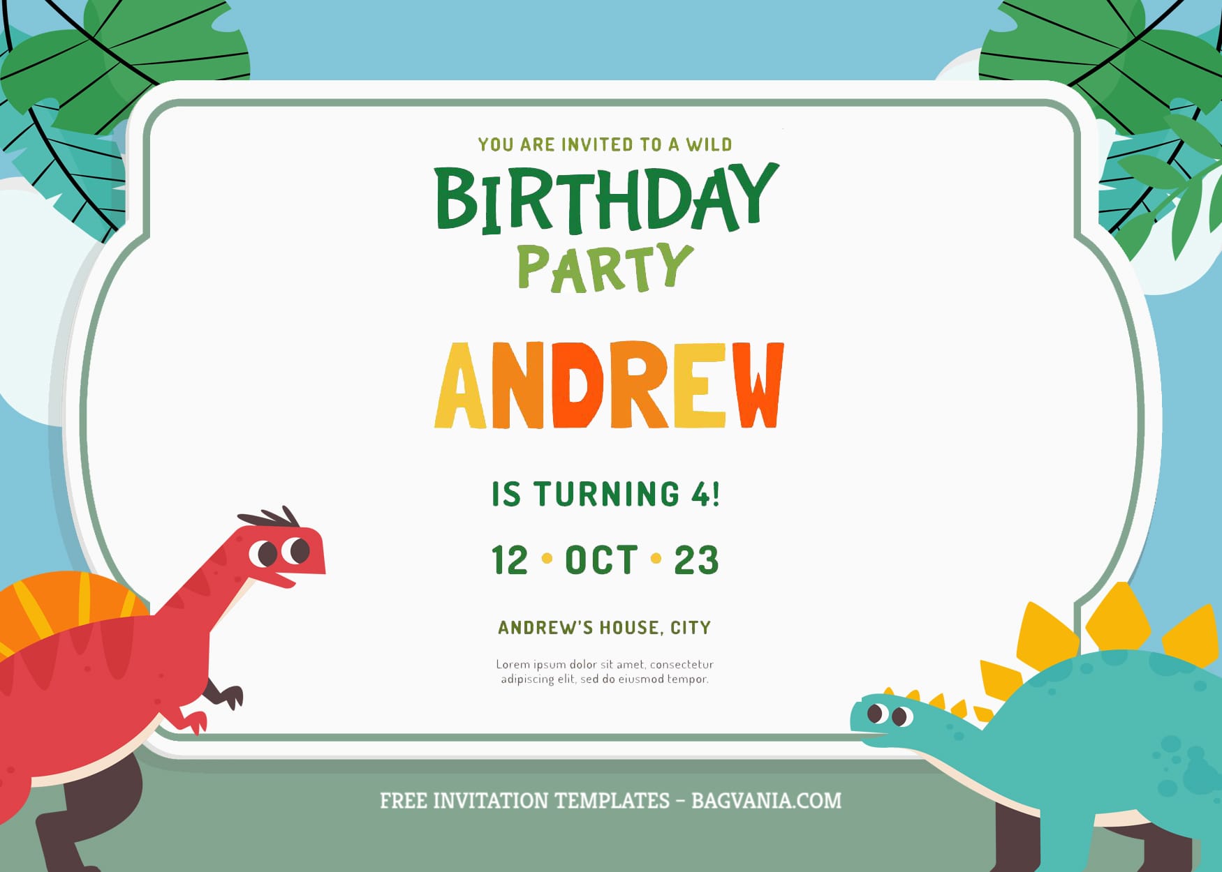7+ Jurassic Cartoon For Boys Birthday Invitation Templates | FREE Printable Birthday Invitation Templates - Bagvania 7+ Jurassic Cartoon For Boys Birthday Invitation Templates | FREE Printable Birthday Invitation Templates - Bagvania