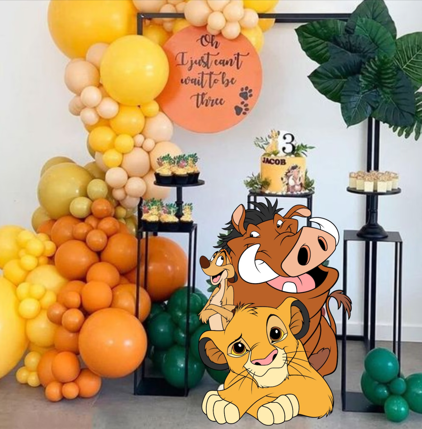 Lion king table and chair 2025 set